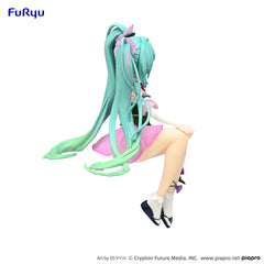 FuRyu Noodle Stopper Figure Hatsune Miku Flower Fairy Morning Glory Pink Color