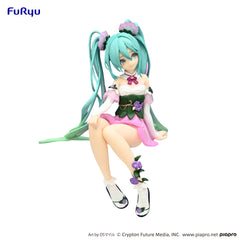 FuRyu Noodle Stopper Figure Hatsune Miku Flower Fairy Morning Glory Pink Color