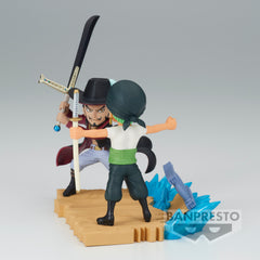 Banpresto ONE PIECE WORLD COLLECTABLE LOG STORIES-RORONOA ZORO VS DRACULE.MIHAWK-