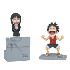 Banpresto ONE PIECE WORLD COLLECTABLE FIGURE LOG STORIES-MONKEY.D.LUFFY & NICO ROBIN