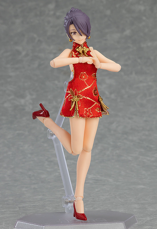 Figma Female Body (Mika) with Mini Skirt Chinese Dress Outfit