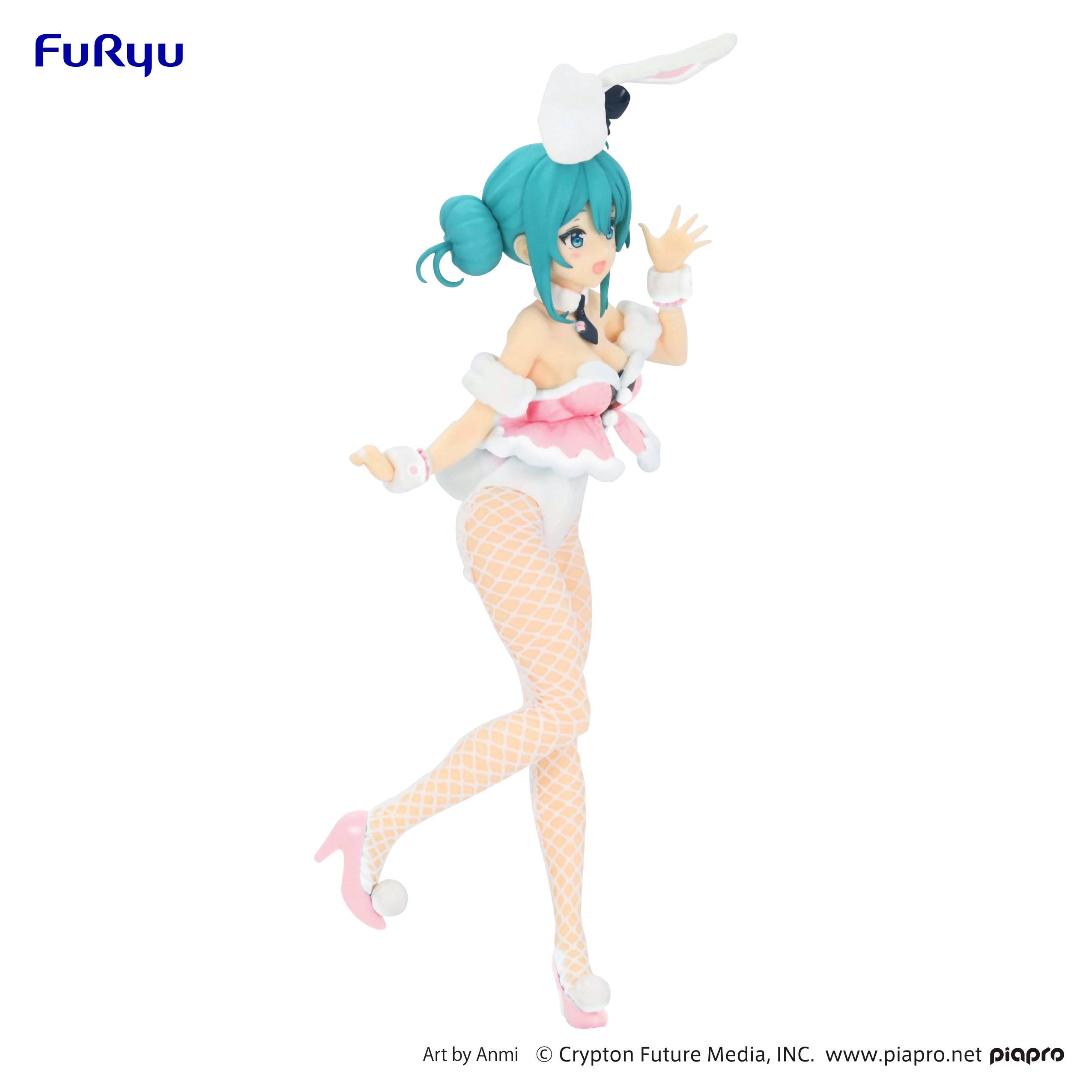 FuRyu BiCute Hatsune Miku / White Rabbit Baby Pink Version