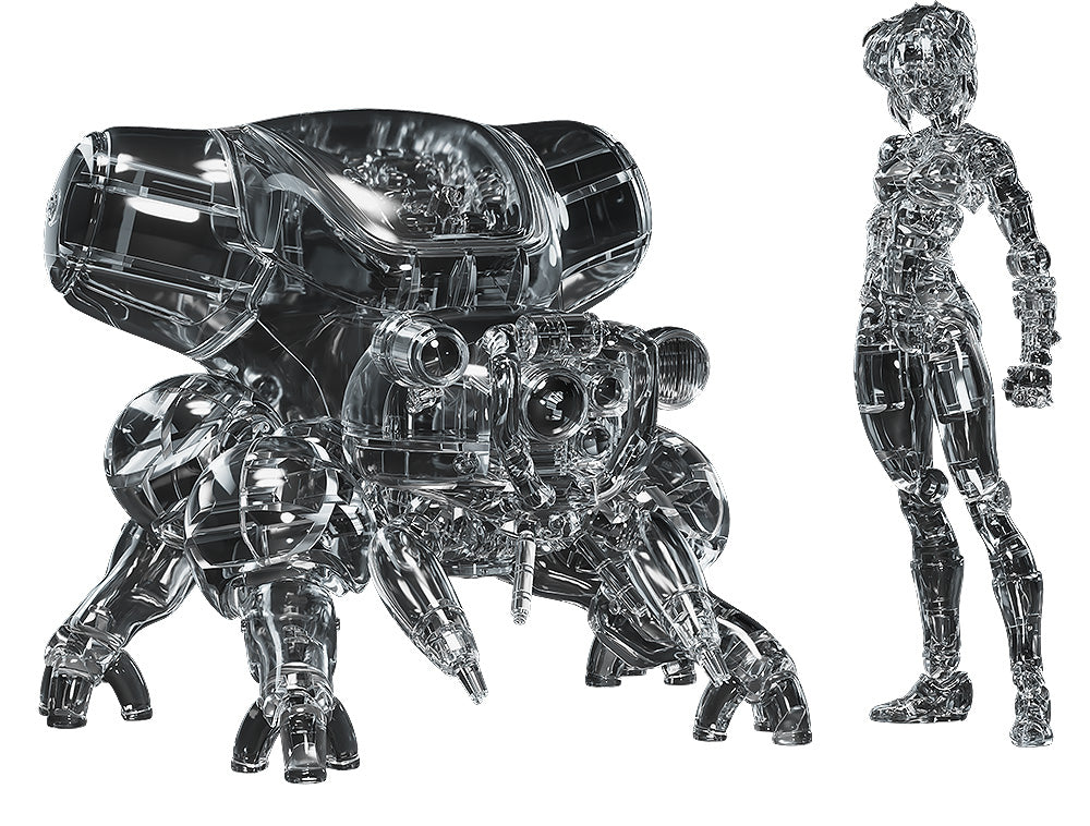 PLAMAX Minimum Factory Ghost in the Shell Manga Edition MF-96 Motoko Kusanagi with Fuchikoma Thermoptic Camouflage Version 1/20 Scale