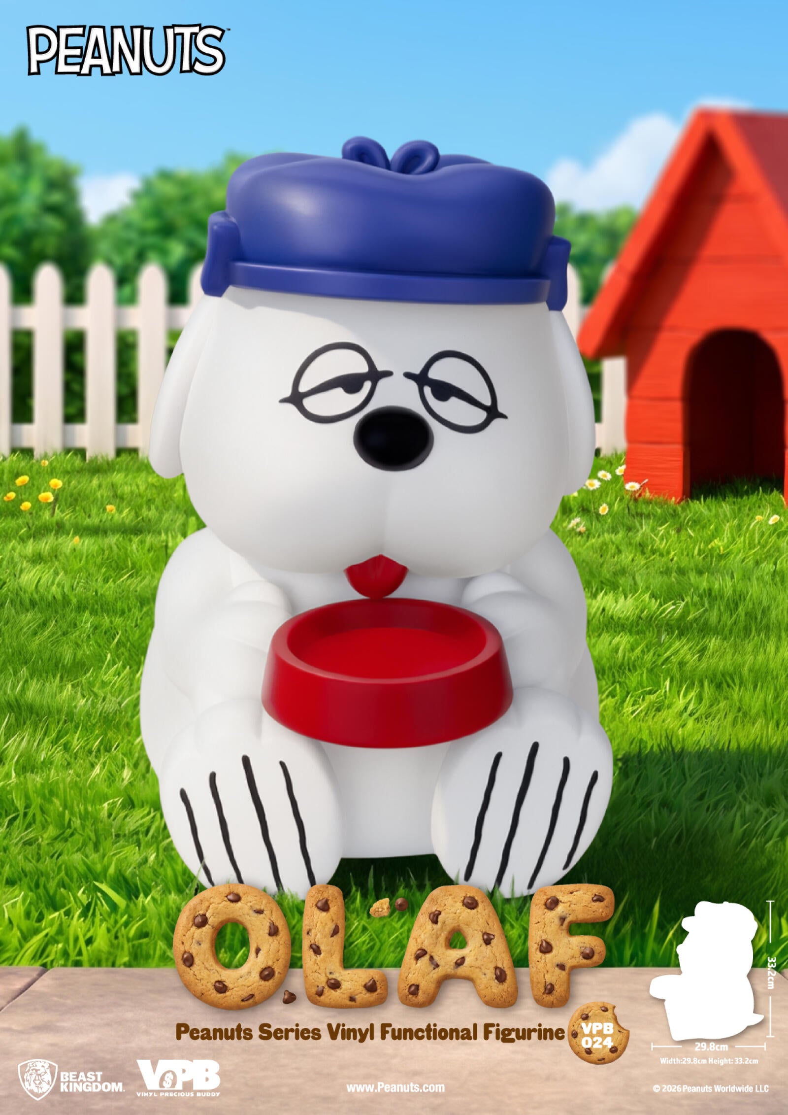 Beast Kingdom Peanuts Series Vinyl Functional Figurine Olaf Main image
