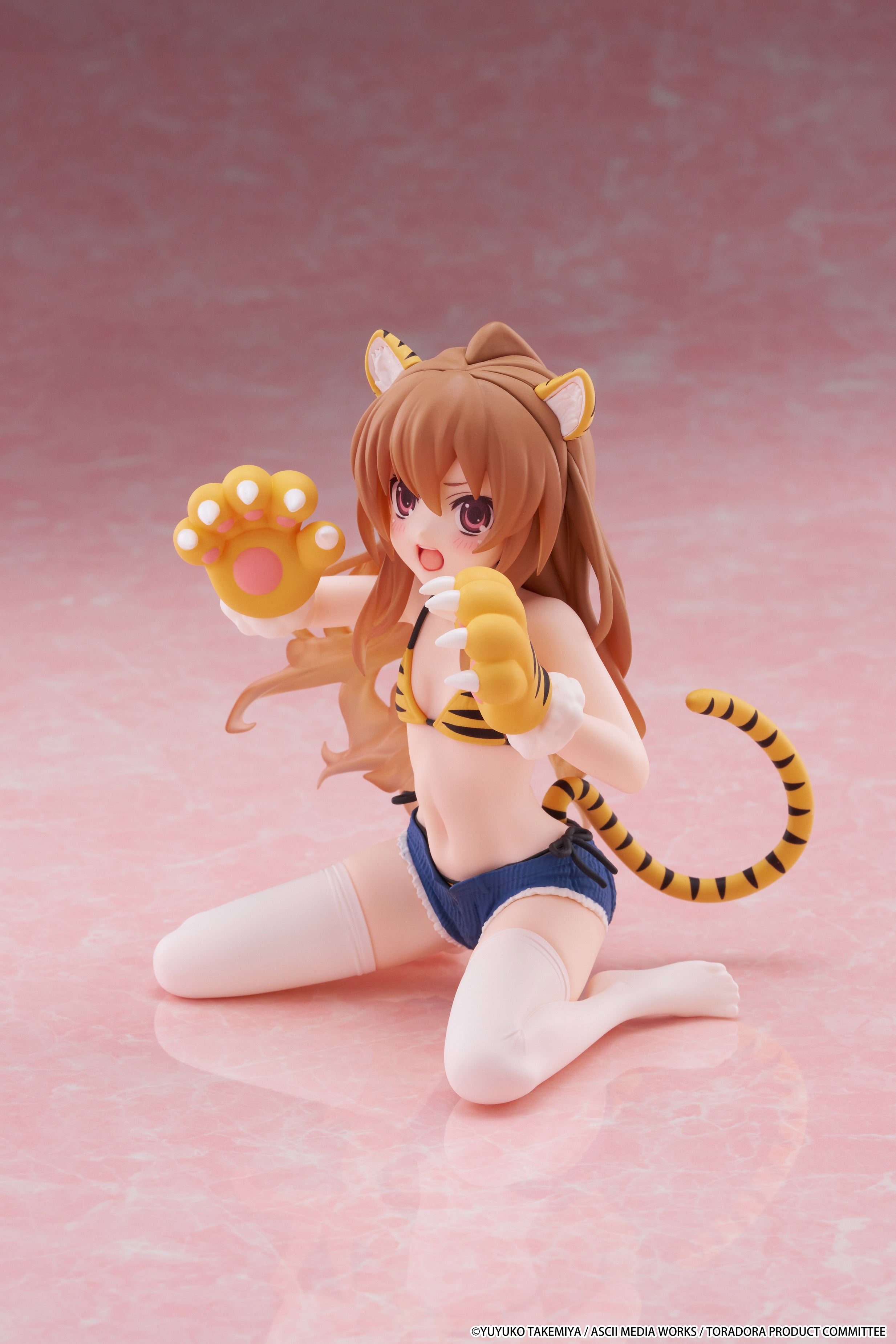 [Pre-Order] TAITO Toradora! Desktop Cute Figure Taiga Aisaka (Tiger Costume Swimwear Version)