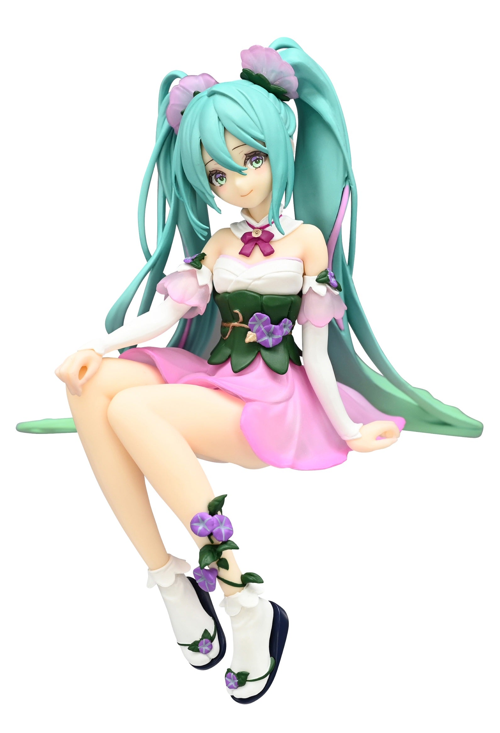 FuRyu Noodle Stopper Figure Hatsune Miku Flower Fairy Morning Glory Pink Color Main image