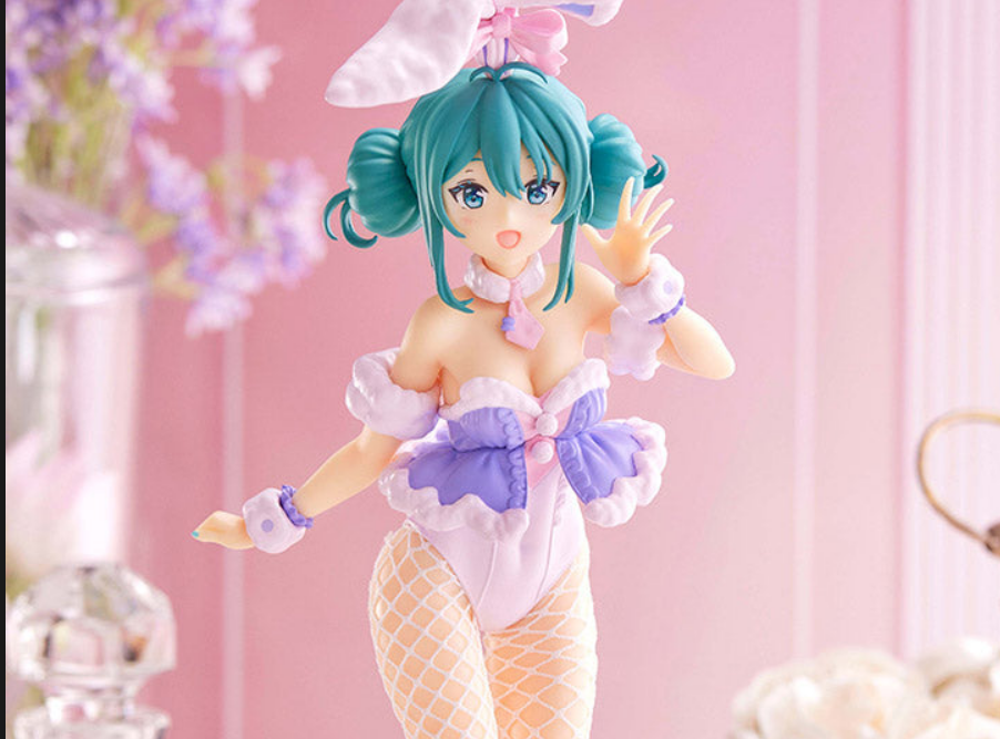 FuRyu Bicute Bunnies Hatsune Miku White Rabbit Purple Color Version