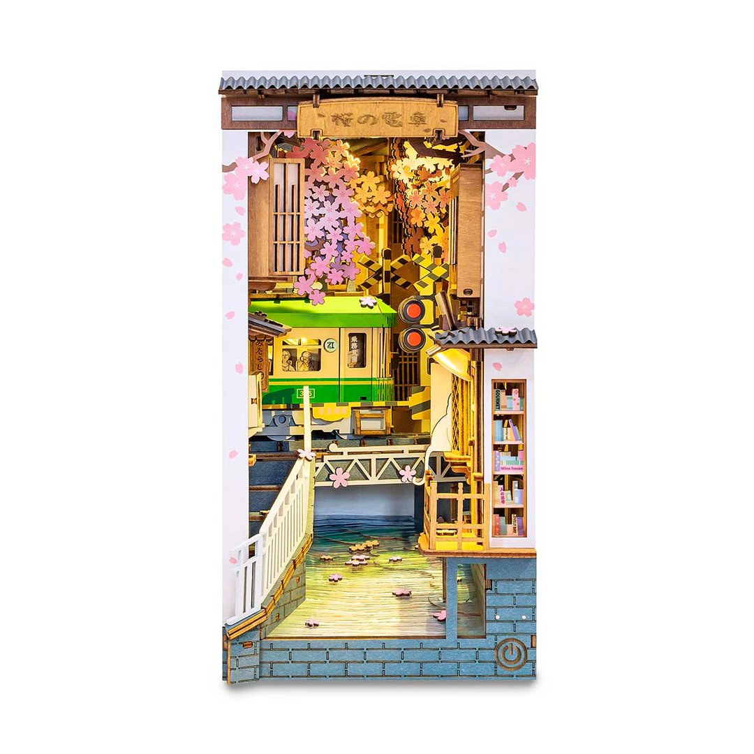 Rolife DIY Book Nook Shelf Insert Sakura Densya Main image