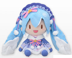 SEGA Fuwapetit Snow Miku 2023 Dodeka Jumbo Plush