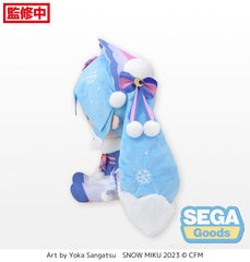 SEGA Fuwapetit Snow Miku 2023 Dodeka Jumbo Plush