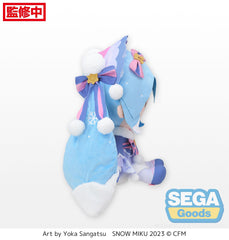 SEGA Fuwapetit Snow Miku 2023 Dodeka Jumbo Plush