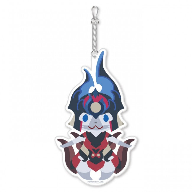 Capcom Monster Hunter X Die cut Pass Case Dino Neko Main image
