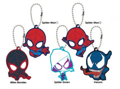 Ensky Spider-Man Chara Rubber Mascot 5 Packs